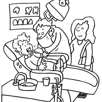 350x350 Stylish Idea Dental Coloring Pages Printable Dentist To Print