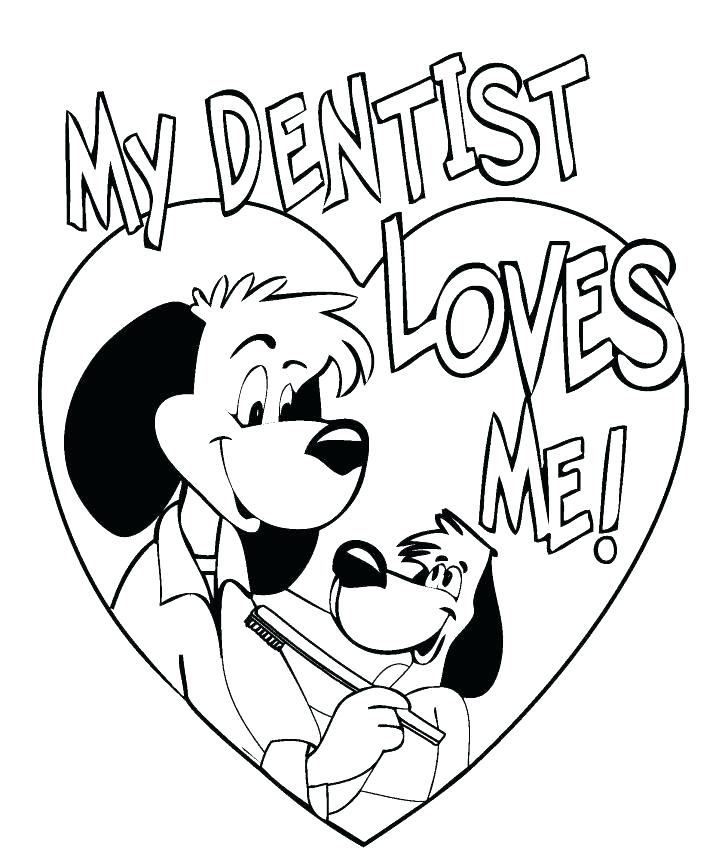 728x854 Coloring Pages Of Teeth Dentist Coloring Pages Together