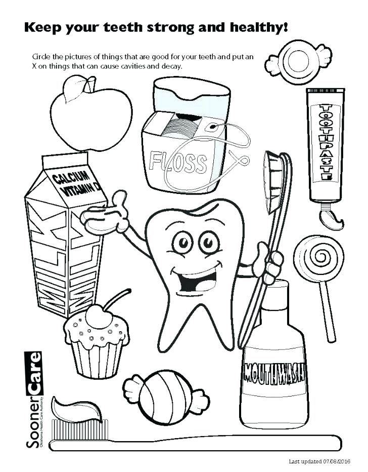 728x932 Teeth Coloring Page Dental Coloring Pages For Preschool Dental