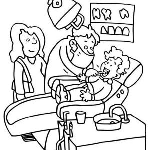 300x300 Dentist Teach About Dental Nice Dental Health Coloring Pages