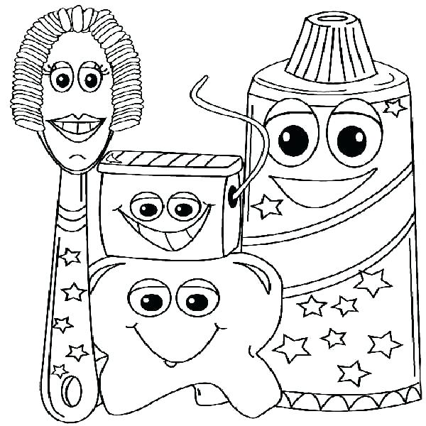 600x600 Free Dental Coloring Pages Coloring For Kids Free Dentist Sheets