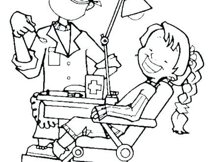 440x330 Dental Hygiene Coloring Pages D Is For Dentist Coloring Pages