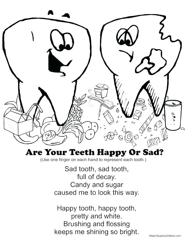 736x952 Teeth Coloring Page Hygiene Coloring Pages Tooth Coloring Page