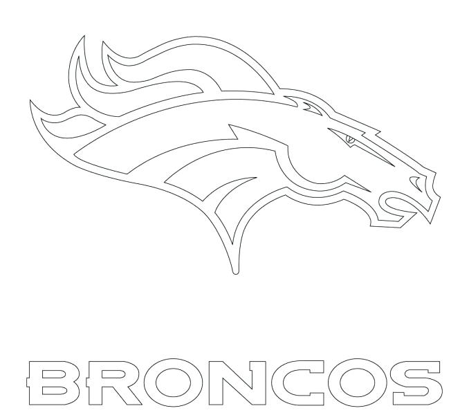 678x600 Broncos Coloring Pages Magnificent Denver Broncos Logo Coloring