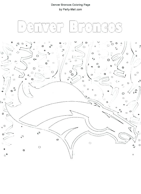 Denver Broncos Logo Coloring Pages at GetColorings.com | Free printable ...