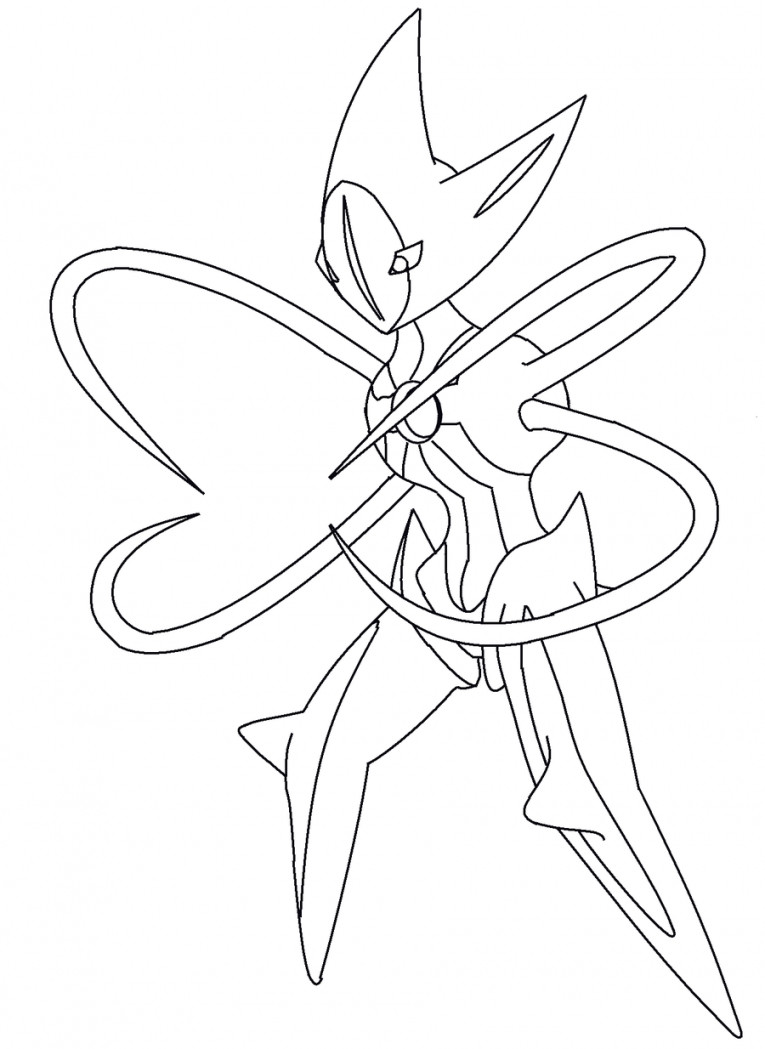 765x1049 386 Deoxys Pokemon Coloring Page 11 Pages