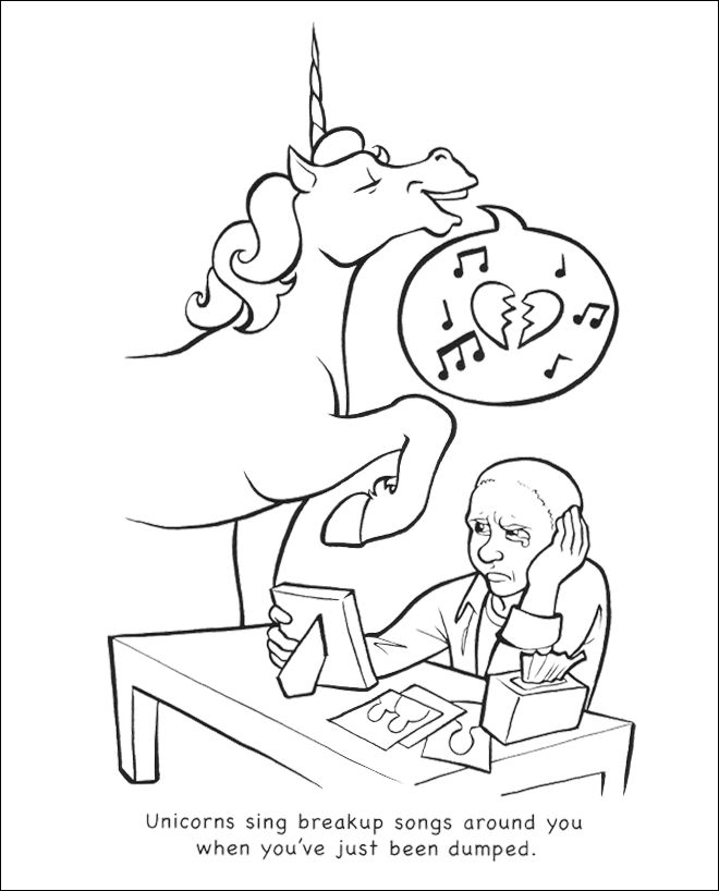 Depressing Coloring Pages