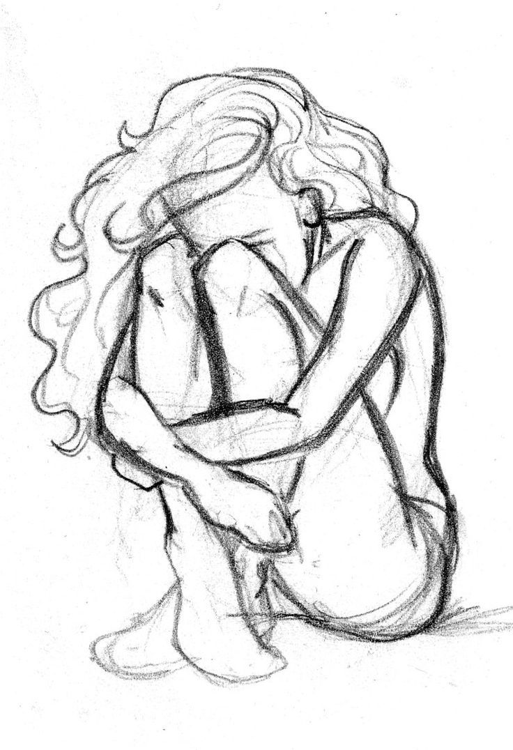 736x1076 Photos Drawings Of Depressed Girls,