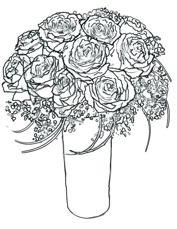 600x776 Roses Coloring Page Rose Coloring Books Plus Rose Coloring Pages