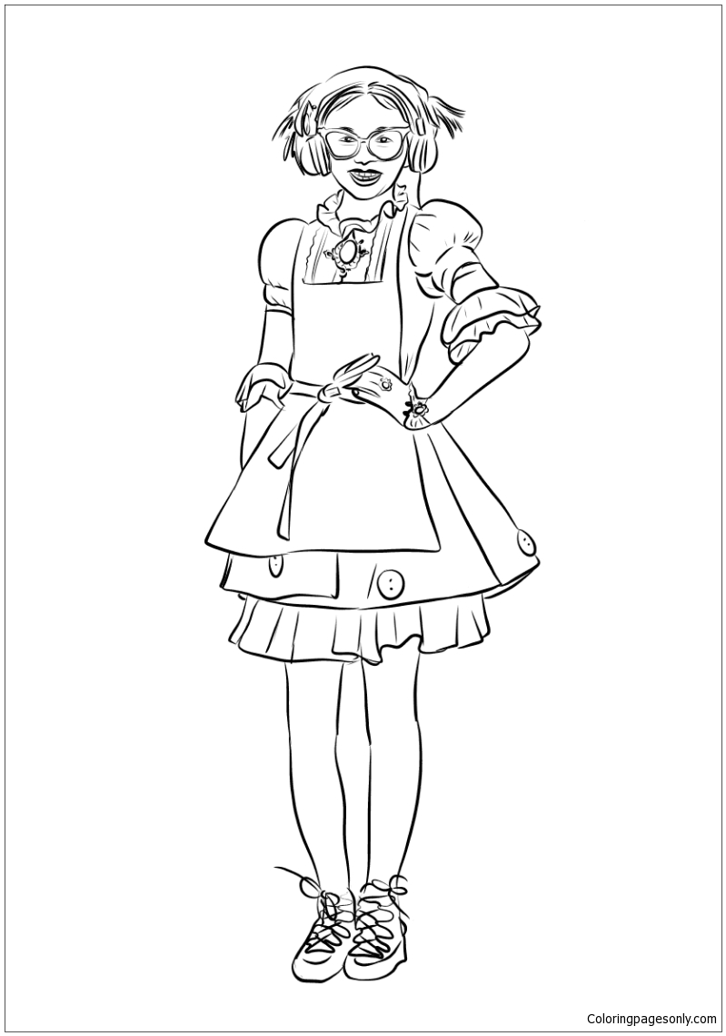 Dizzy From Descendants 2 Coloring Page 799x1139 Dizzy From Descendants 2 Coloring Page