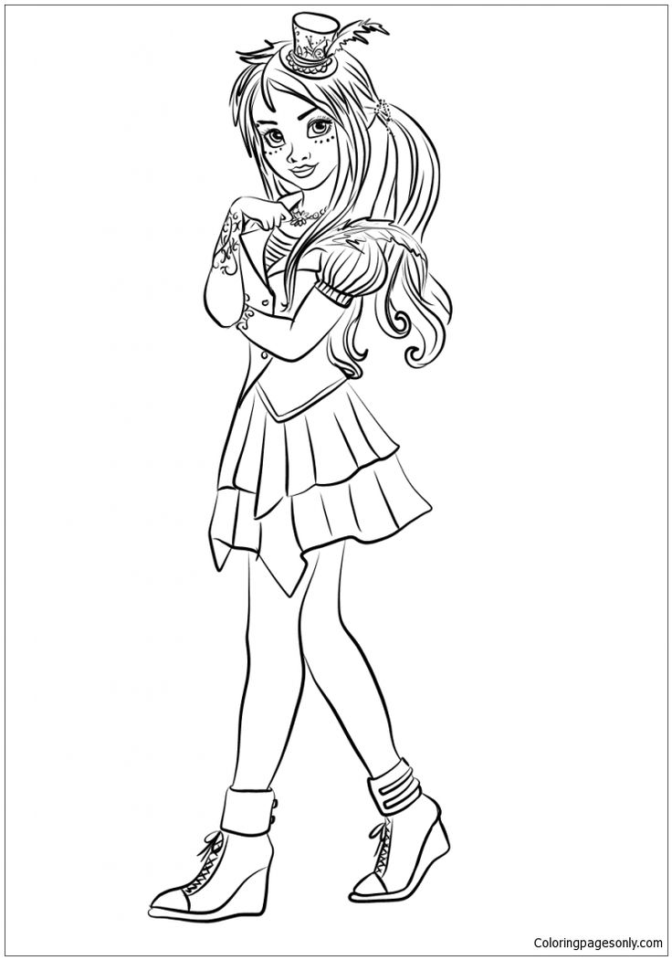 Mejores 15 De Descendants Coloring Pages En 736x1051 Mejores 15 De Descendants Coloring Pages En
