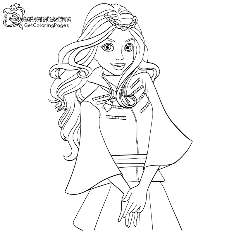 Descendants Wicked World Coloring Pages 800x800 Descendants Wicked World Coloring Pages