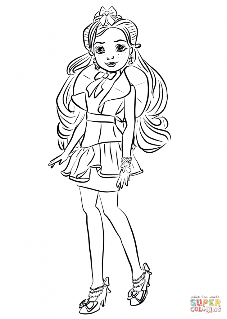 Top 10 Disney Descendants 2 Coloring Pages 731x1024 Top 10 Disney Descendants 2 Coloring Pages