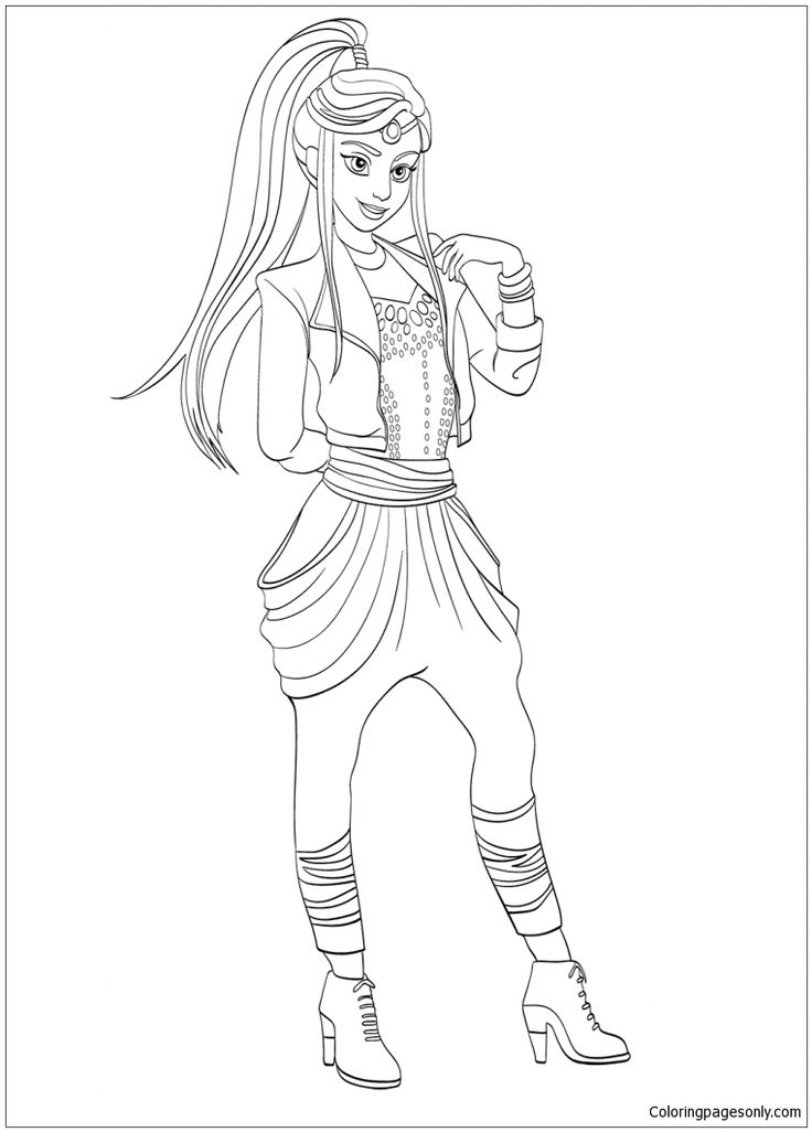 736x1026 Mejores 15 De Descendants Coloring Pages En