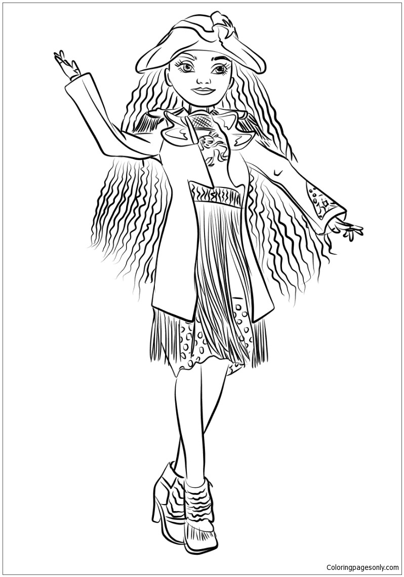 798x1139 Coloring Pages For Descendants Copy Uma From Descendants Coloring