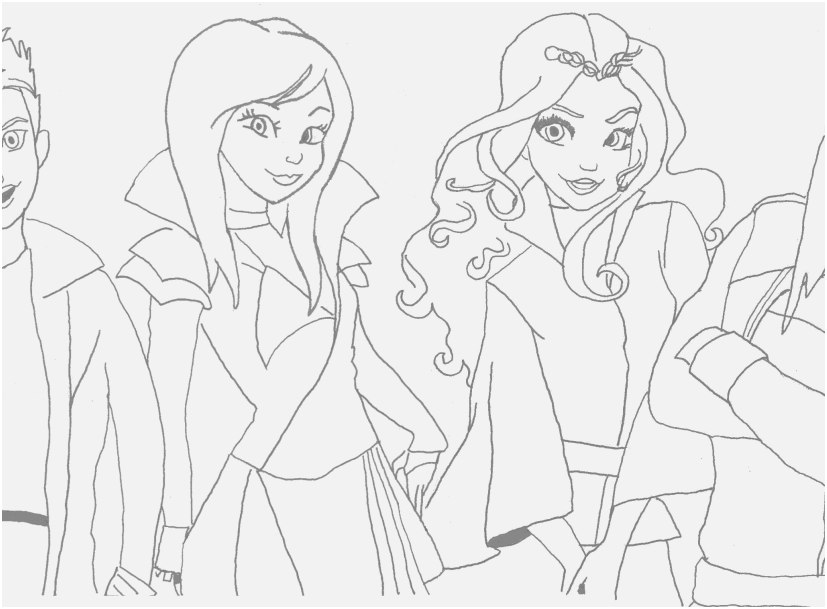 Descendants 2 Coloring Pages Photo Disney Descendants Coloring 827x609 Descendants 2 Coloring Pages Photo Disney Descendants Coloring
