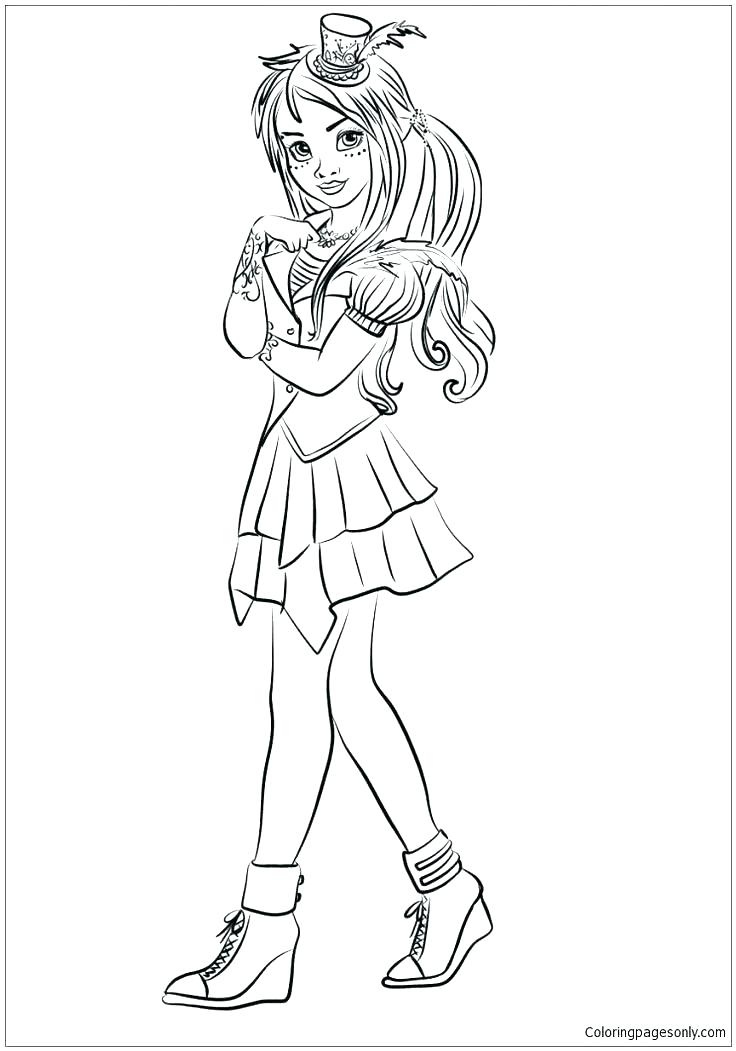 736x1051 Descendants 2 Coloring Pages Plus Thing 2 Coloring Page Elegant
