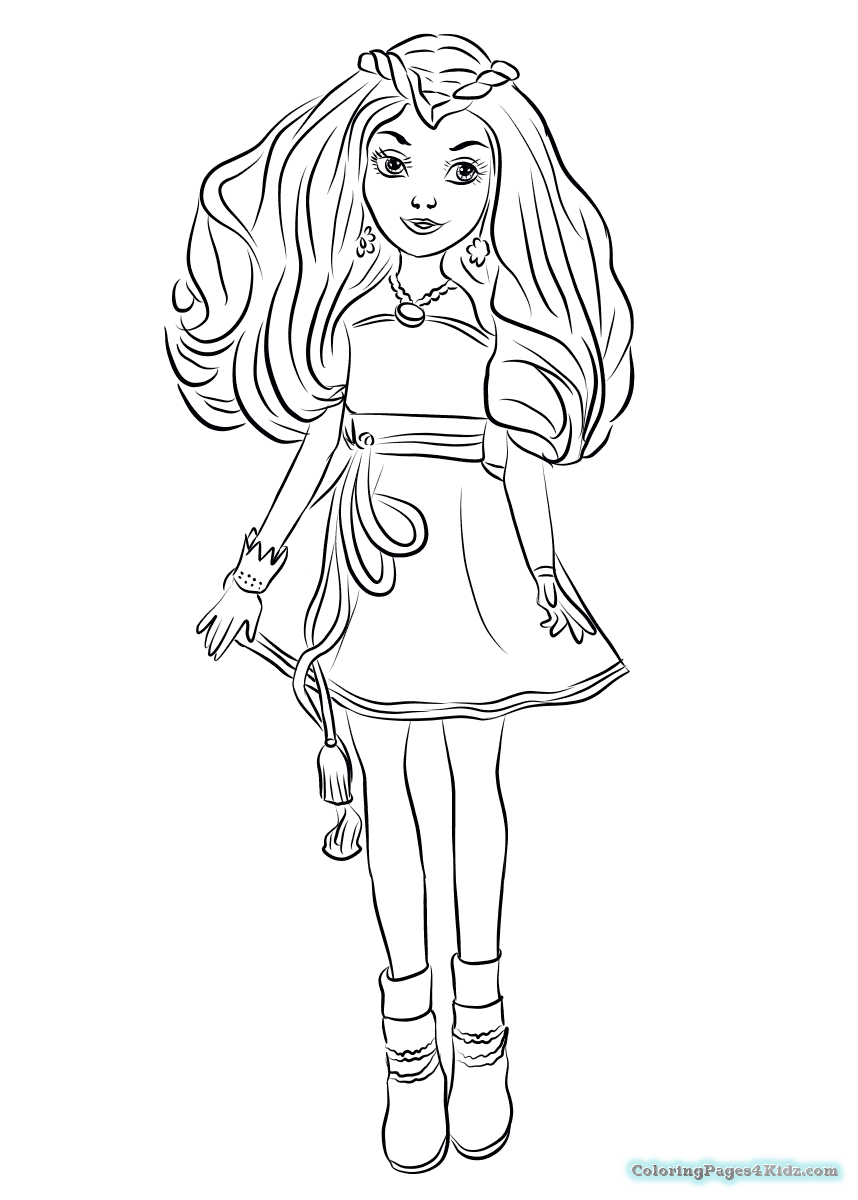 858x1200 Descendants Coloring Pages 3 Coloring Pages For Kids
