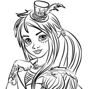 309x307 Descendants Coloring Pages