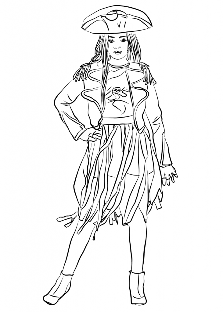 731x1024 Top 10 Disney Descendants 2 Coloring Pages