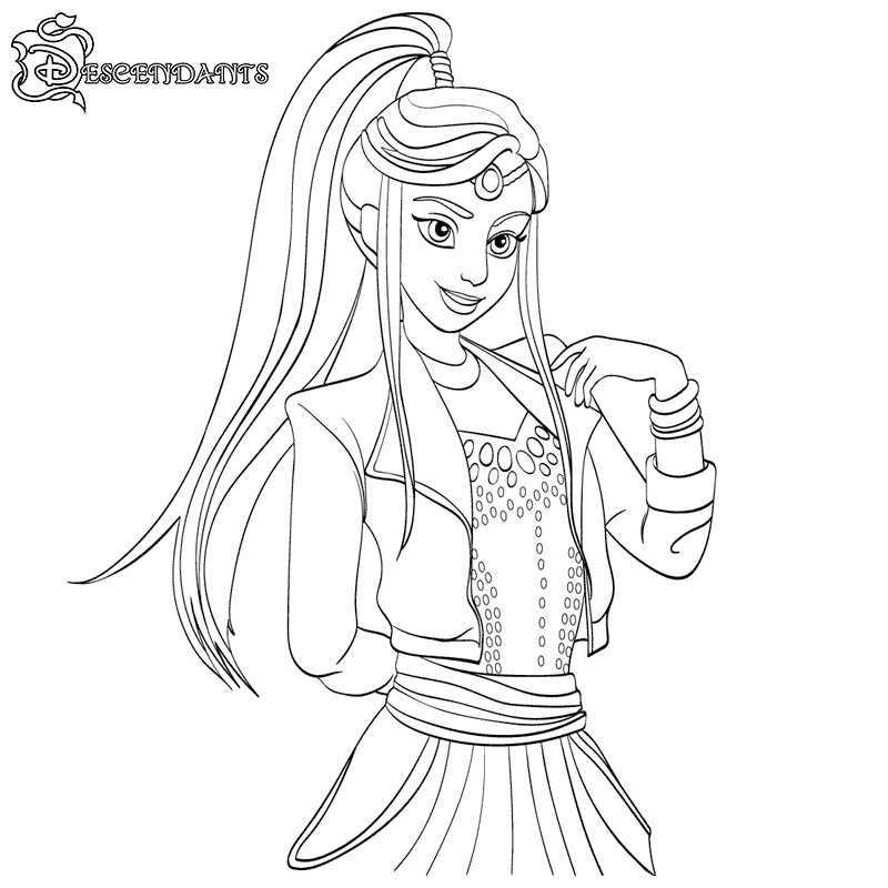 Descendants Coloring Pages 800x800 Descendants Coloring Pages