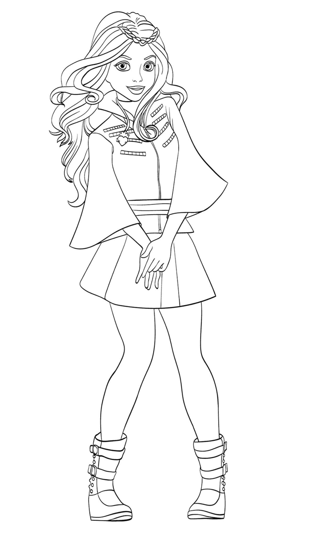 The Descendants To Color For Kids 1200x2037 The Descendants To Color For Kids