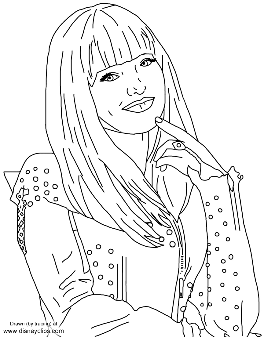 864x1104 Fresh Disney Descendants Mal And Evie Coloring Pages Design