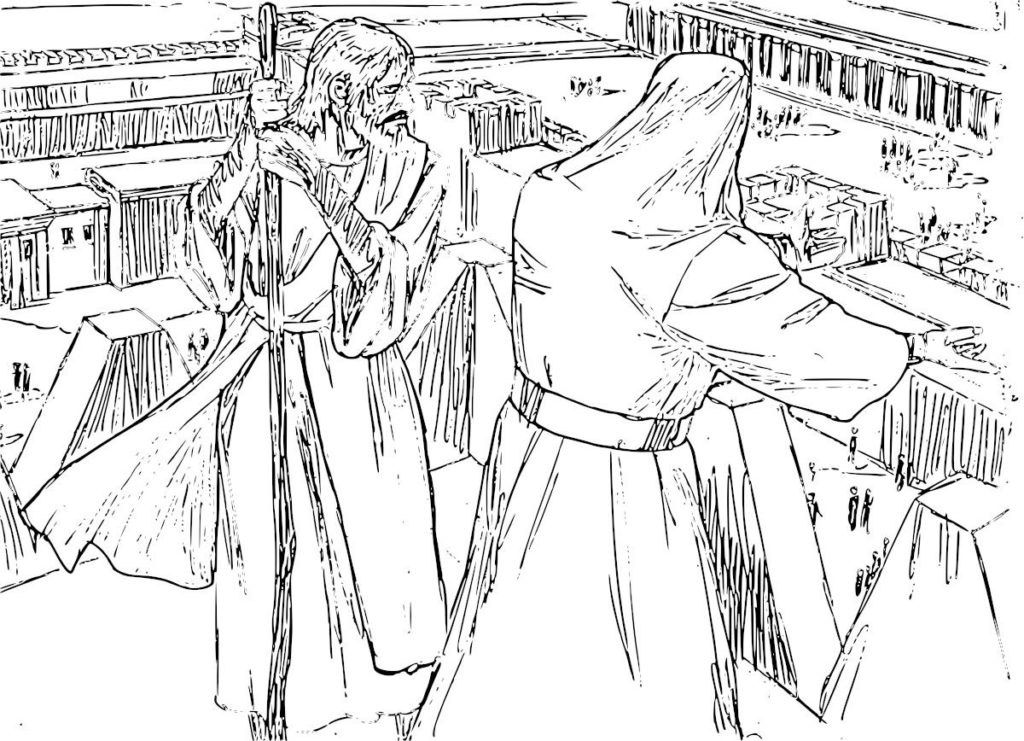 Jesus Is Tempted In The Desert Coloring Pages Coloring Page Satan 1024x741 Jesus Is Tempted In The Desert Coloring Pages Coloring Page Satan