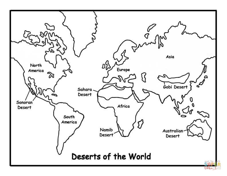 Sahara Desert Coloring Pages Map Of Deserts Coloring Page Free 792x612 Sahara Desert Coloring Pages Map Of Deserts Coloring Page Free