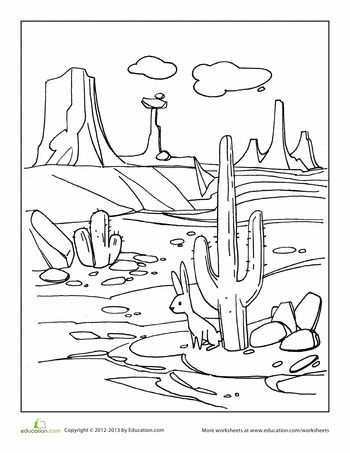 Desert Oasis Coloring Pages