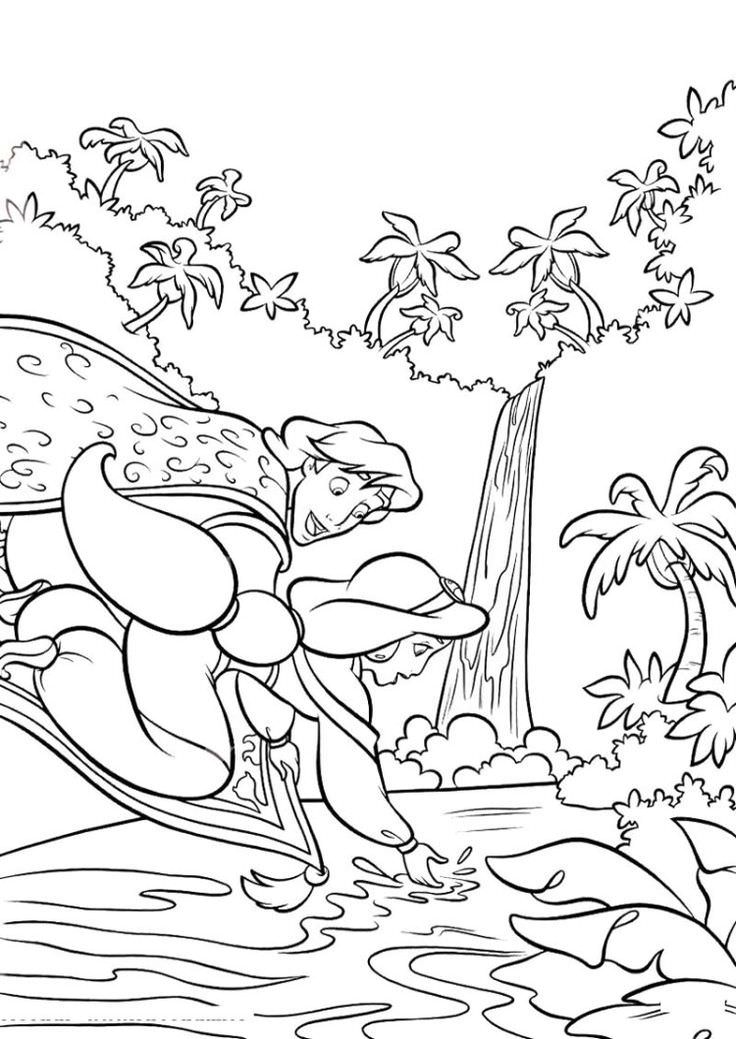 736x1039 Desert Oasis Coloring Pages