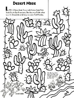 236x314 Color The Saguaro Cactus Worksheets, Cacti And Deserts