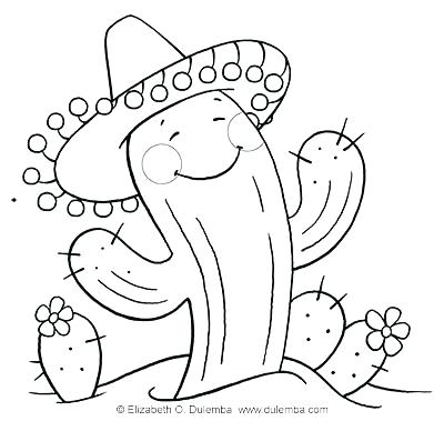 400x388 Cactus Coloring Pages Desert Plants Coloring Pages Desert Coloring