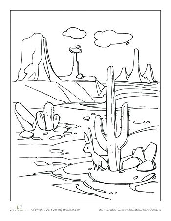 Desert Tortoise Coloring Pages How To Draw A Desert Landscape 350x453 Desert Tortoise Coloring Pages How To Draw A Desert Landscape