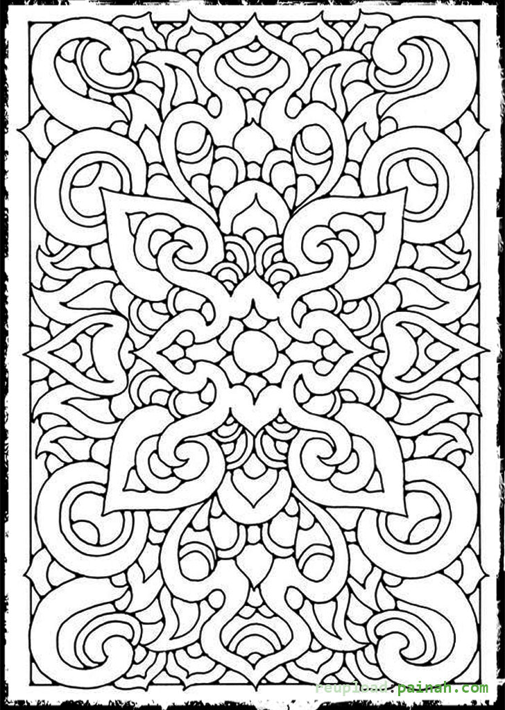 728x1024 Cool Design Coloring Pages