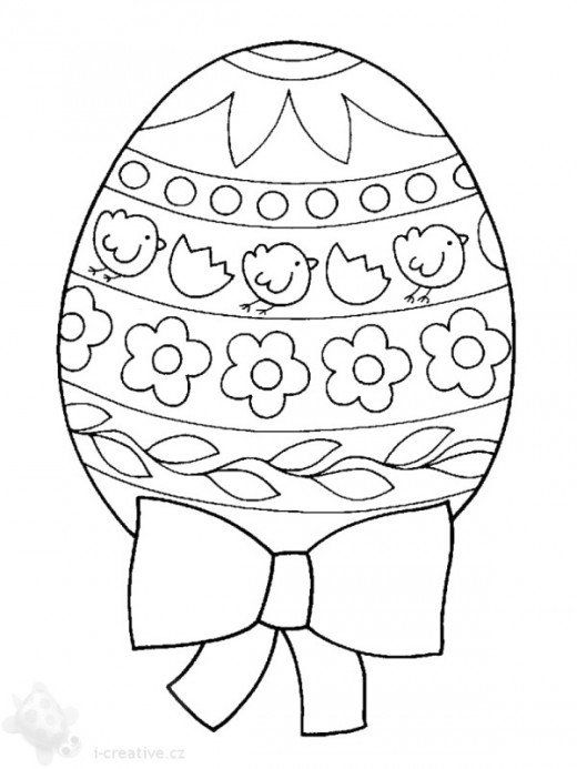 Kids Easter Themed Coloring Pages 520x693 Kids Easter Themed Coloring Pages