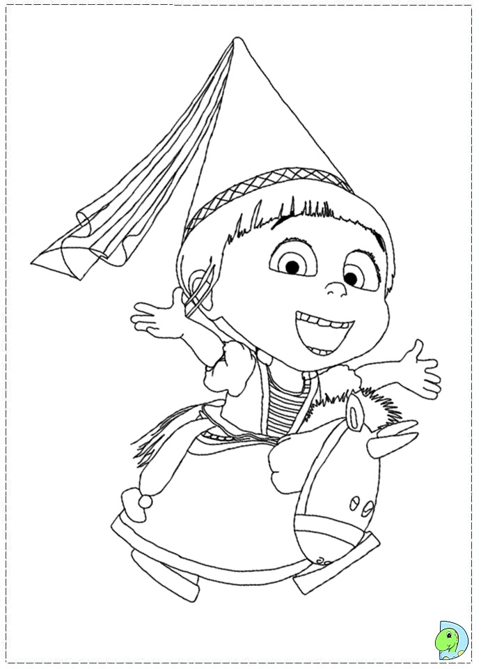 691x960 Despicable Me 2 Coloring Page