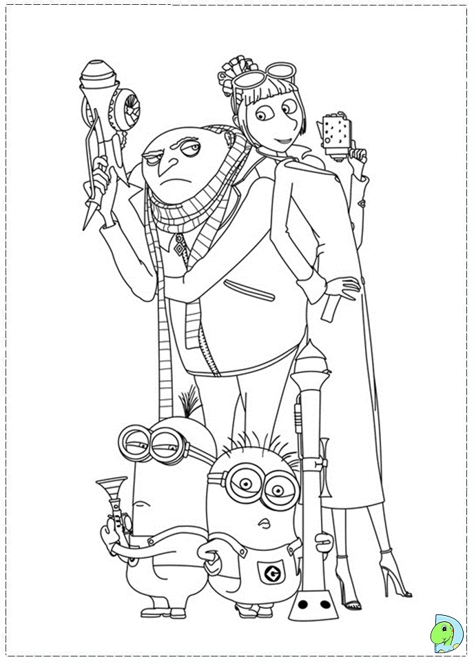 691x960 Despicable Me 2 Coloring Pages
