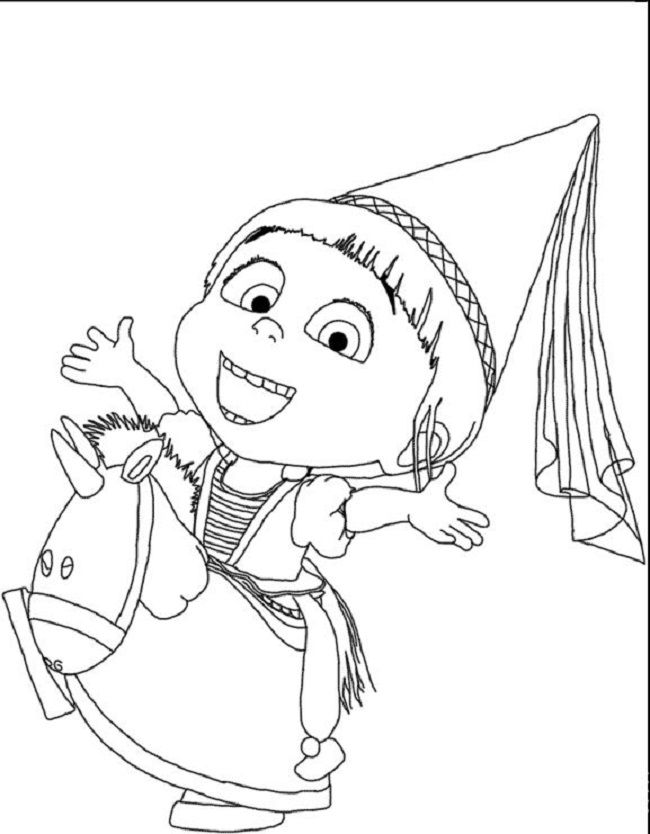 Despicable Me Agnes Coloring Pages