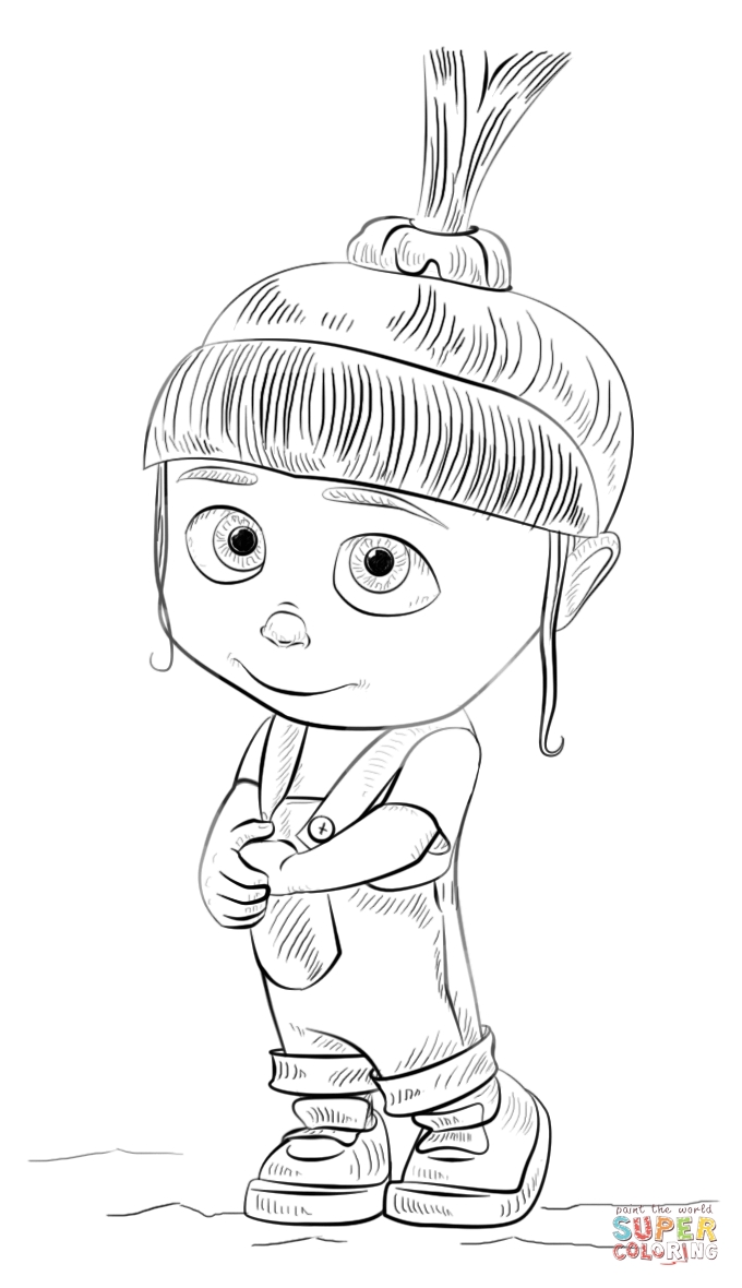 Despicable Me Agnes Coloring Pages at GetColorings.com | Free printable ...