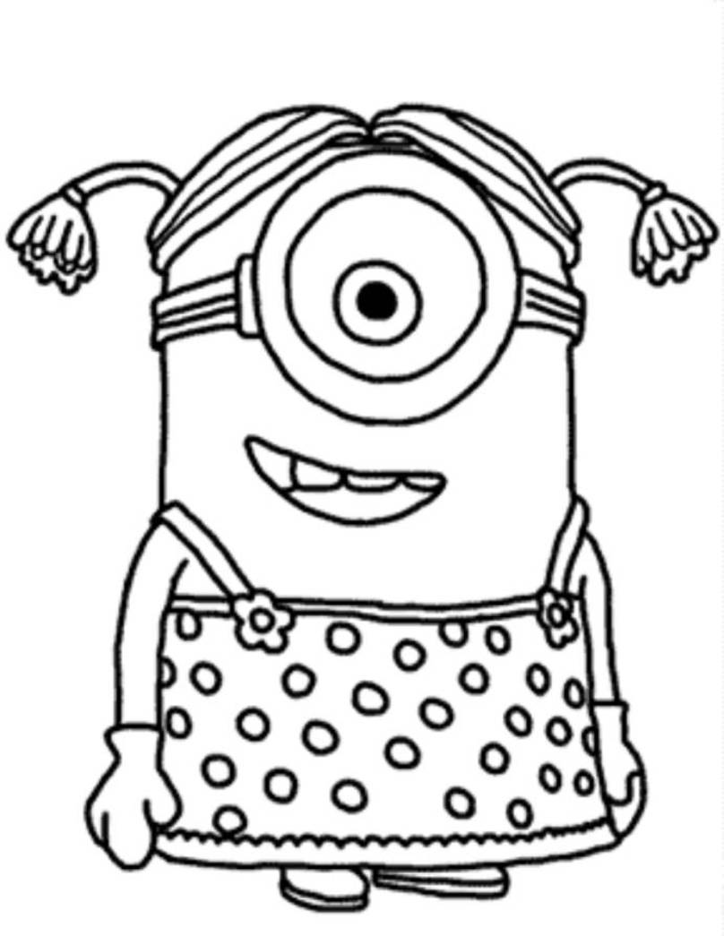 Download And Print Minion Girl Despicable Me Coloring Pages Pta 808x1045 Download And Print Minion Girl Despicable Me Coloring Pages Pta