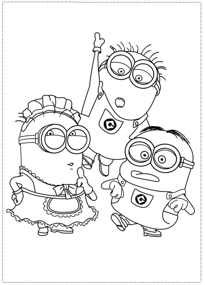 Free Despicable Me Coloring Pages Despicable Me Coloring Pages 691x960 Free Despicable Me Coloring Pages Despicable Me Coloring Pages