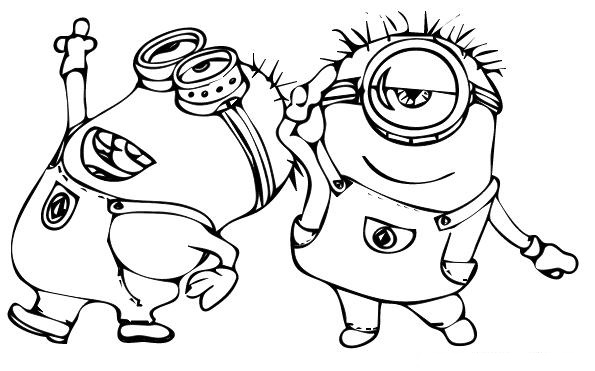 Despicable Me Coloring Pages 595x371 Despicable Me Coloring Pages