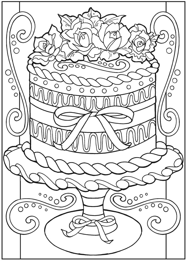 Dessert Coloring Pages 650x905 Dessert Coloring Pages