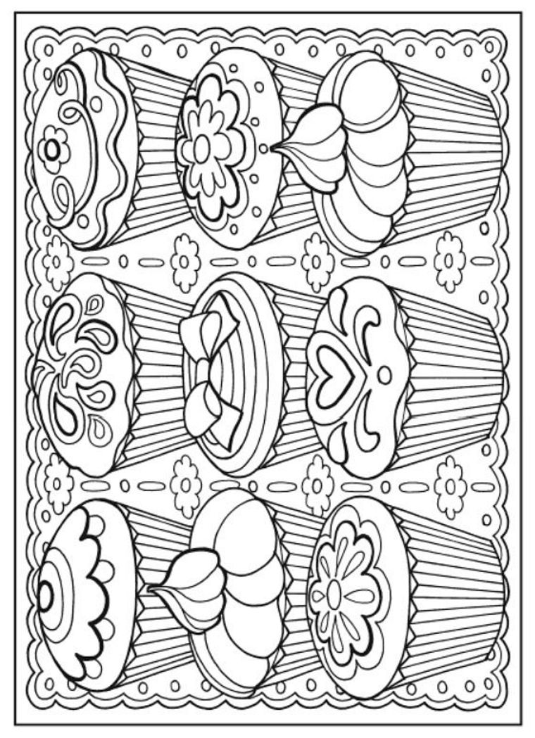 Creative Haven Designer Desserts Coloring Book, Dover Publications 760x1049 Creative Haven Designer Desserts Coloring Book, Dover Publications