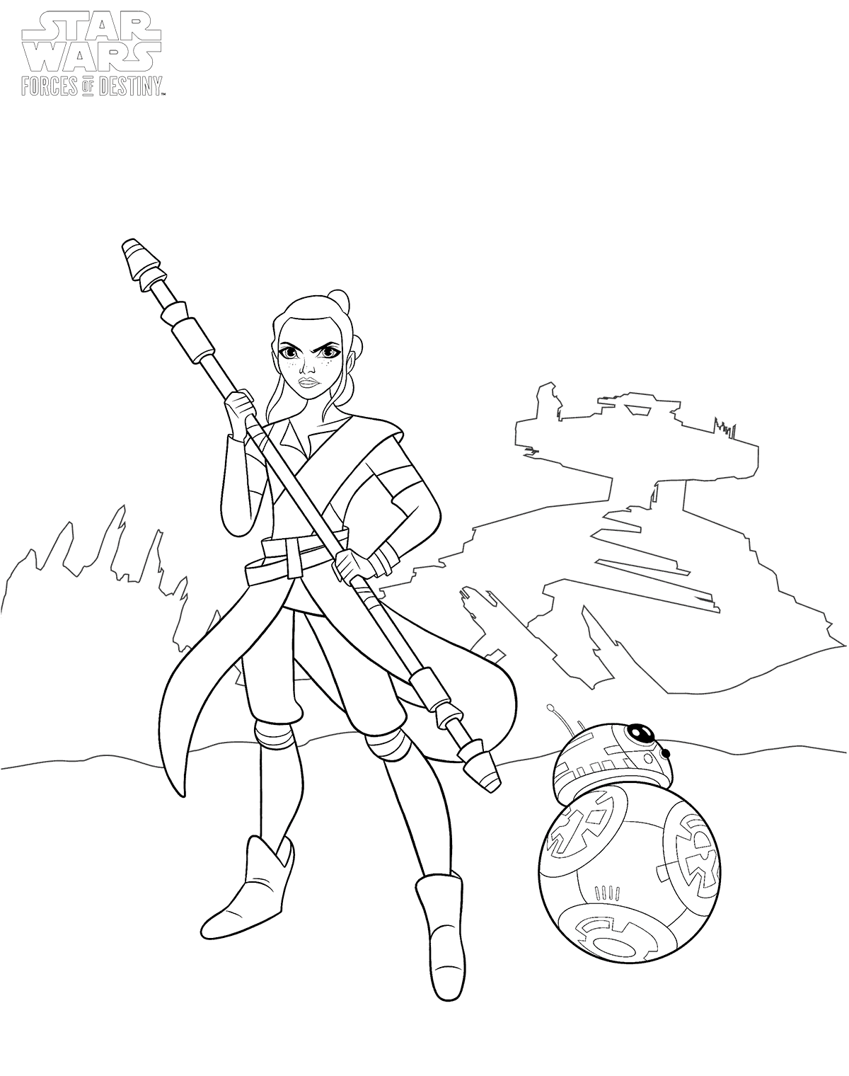 Star Wars Forces Of Destiny Coloring Pages 1200x1520 Star Wars Forces Of Destiny Coloring Pages