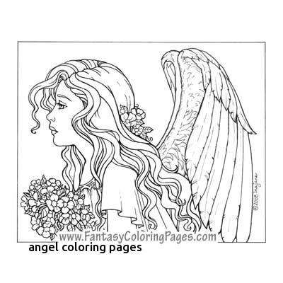 400x400 Angel Coloring Pages