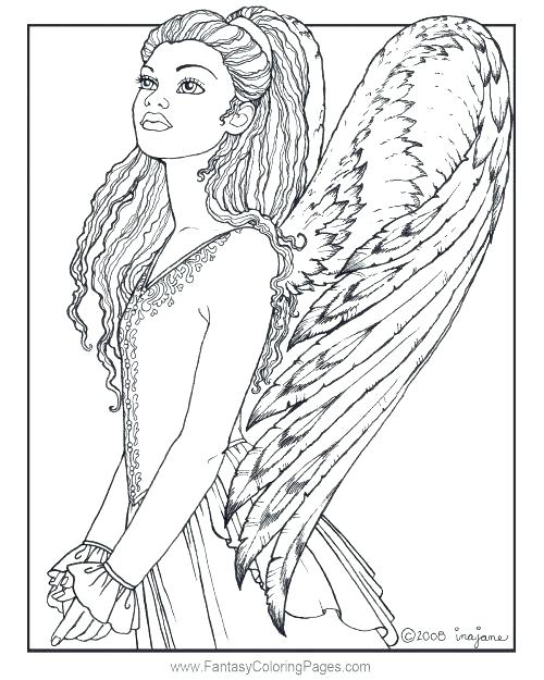 500x625 Angel Coloring Pages Angel Coloring Pages For Adults Angel