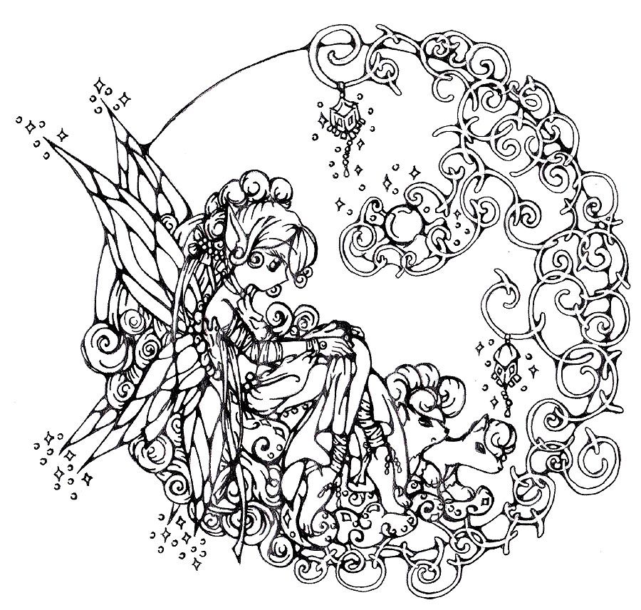 Detailed Coloring Pages For Adults Fairy Circle Coloring Page 900x856 Detailed Coloring Pages For Adults Fairy Circle Coloring Page