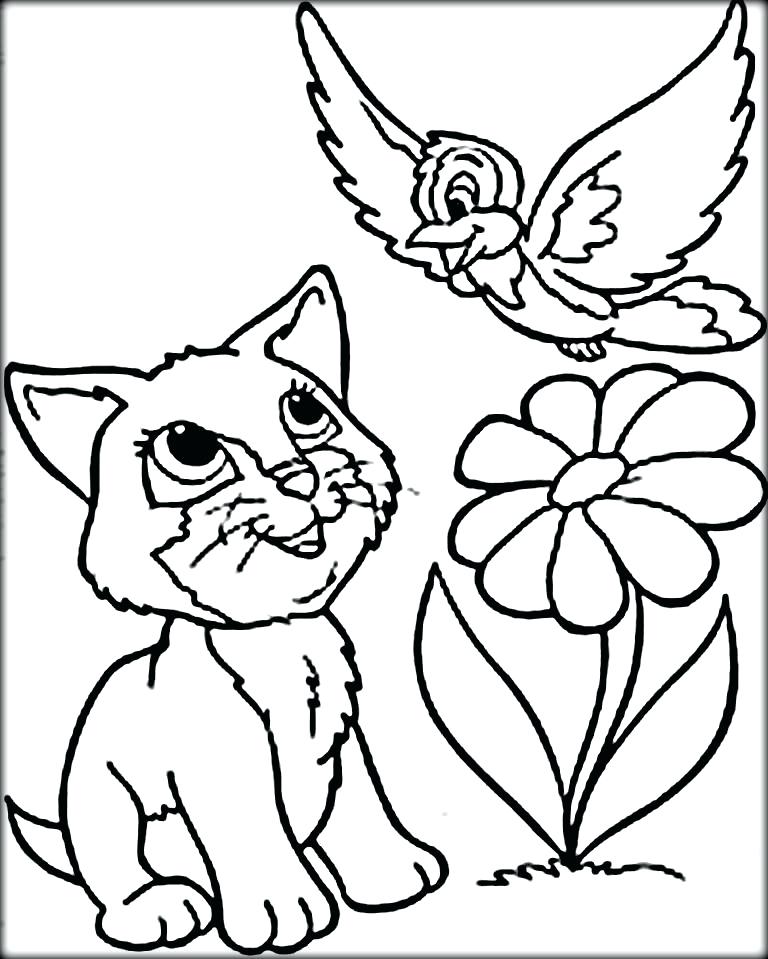 768x959 Kitty Cat Coloring Pages Printable Kids Coloring Cute Cat Coloring